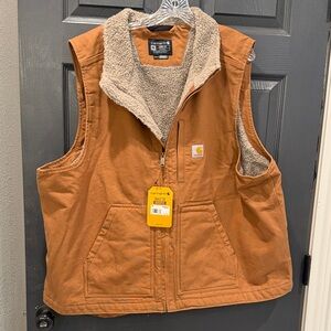 Carhartt Tan Sherpa-Lined Vest